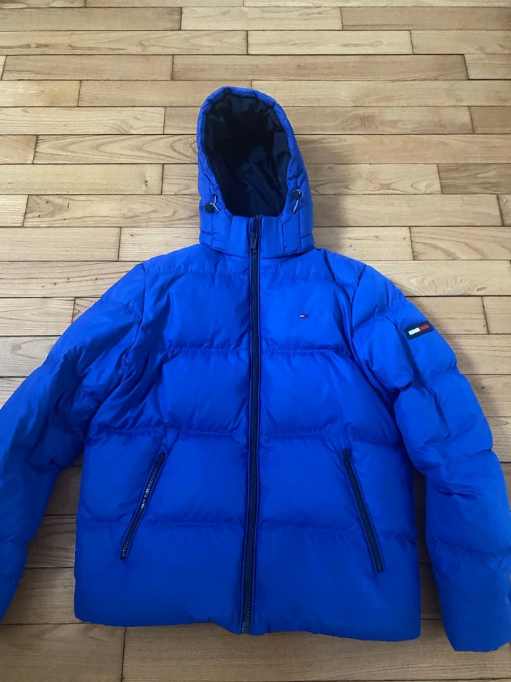 Mavi Fermuarlı Erkek Mont tommy Hilfiger - Görsel 5