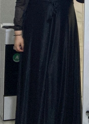 Siyah Uzun Kollu Gotik Drapeli Elbise