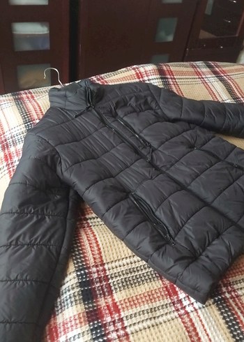 Siyah erkek Kapitone Kışlık Mont