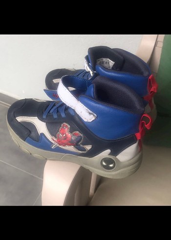 34 Beden mavi Renk Mavi Gri Erkek Çocuk Spor Ayakkabı Velcro