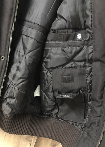 s Beden Düğmeli Kahverengi Erkek Street Wear Mont