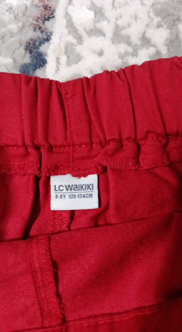 Kız Çocuk Kırmızı Fırfırlı Etek - Görsel 3