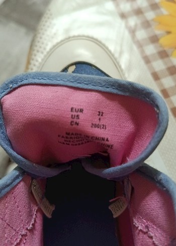 Kız Çocuk Denim Velcro Bağcıklı Spor Ayakkabı - Görsel 6