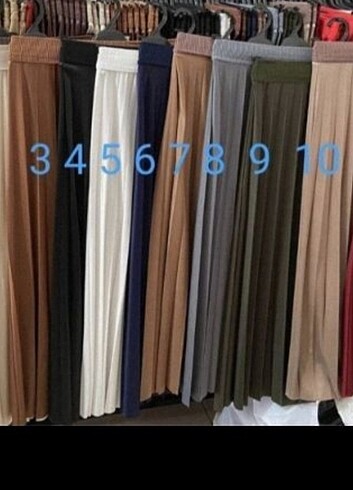 44 Beden siyah Renk Pileseli etek 