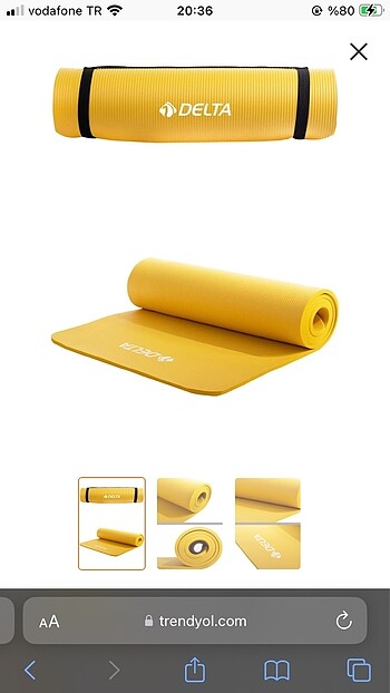 Delta Konfor Zemin 15 mm Taşıma Askılı Pilates Minderi Yoga Matı