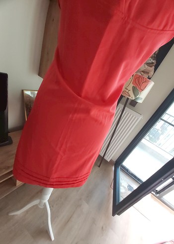 SUN KIRMIZI  Drapeli ELBİSE - Görsel 9