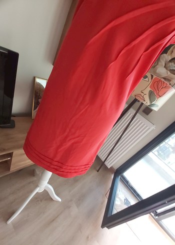 SUN KIRMIZI  Drapeli ELBİSE - Görsel 7