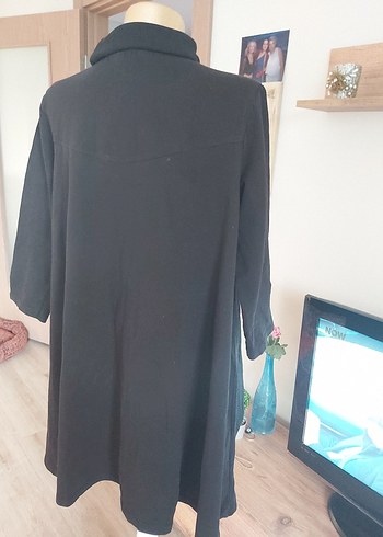 Siyah Baskılı Hamile Tişörtü, Uzun Kollu, Salaş - Görsel 6