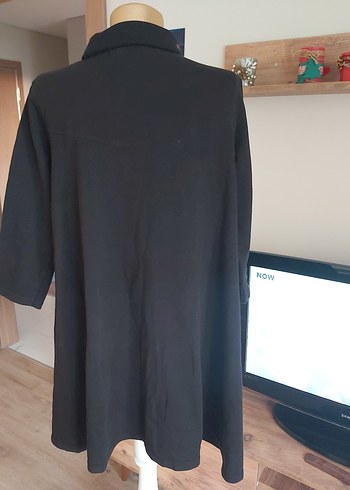 Siyah Baskılı Hamile Tişörtü, Uzun Kollu, Salaş - Görsel 5