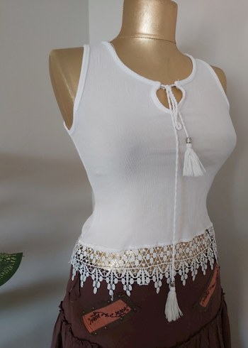 Bohem dantel detaylı şile bezi bulüz - Görsel 3