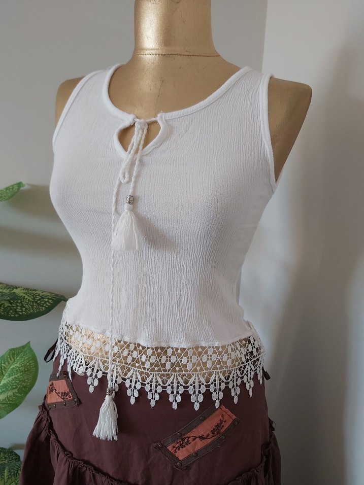 Bohem dantel detaylı şile bezi bulüz - Görsel 2