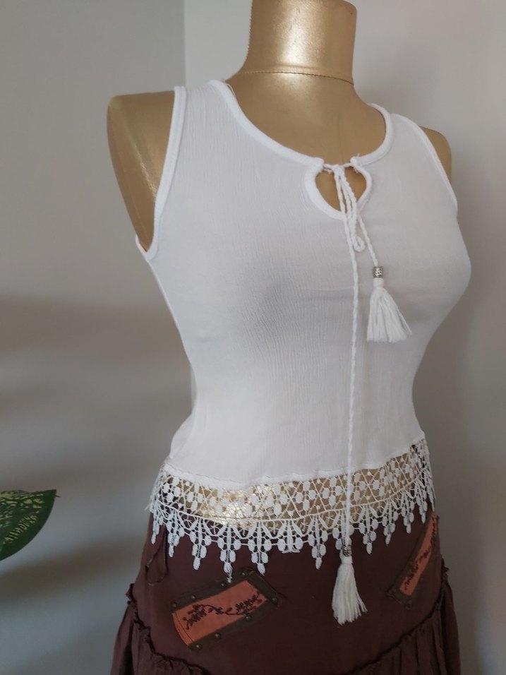 Bohem dantel detaylı şile bezi bulüz - Görsel 3