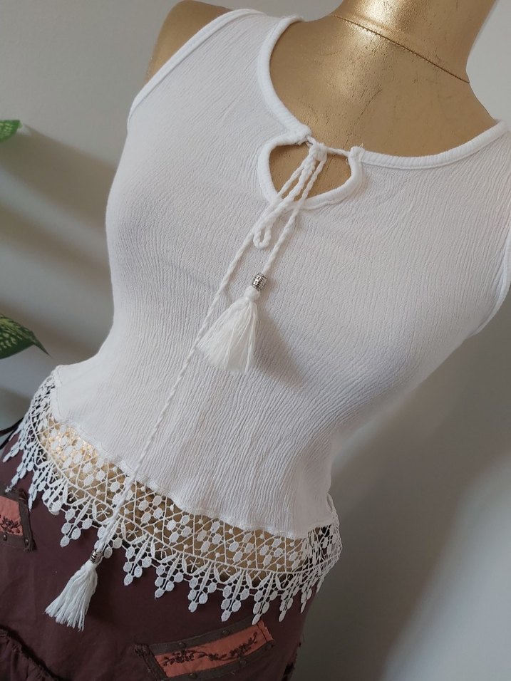 Bohem dantel detaylı şile bezi bulüz - Görsel 4