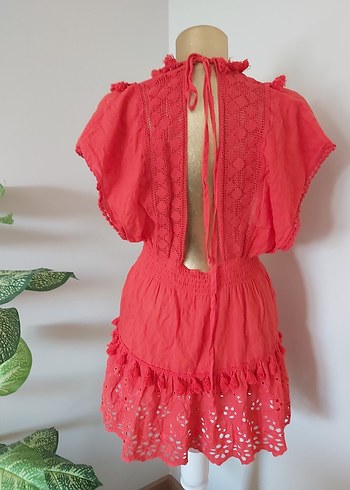 Kırmızı Nakışlı Bohem  Tunik - Görsel 7