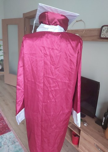 Bordo Uzun Kadın Mezuniyet Elbisesi - Görsel 6