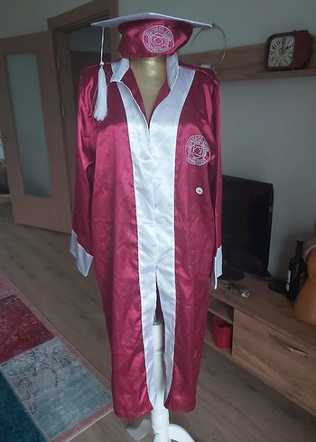 Bordo Uzun Kadın Mezuniyet Elbisesi - Görsel 2