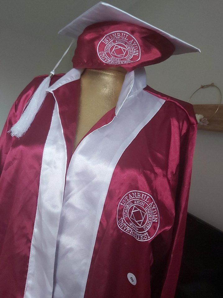 Bordo Uzun Kadın Mezuniyet Elbisesi - Görsel 3