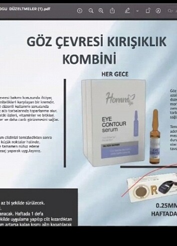 Diğer Homm life eye contour serum 