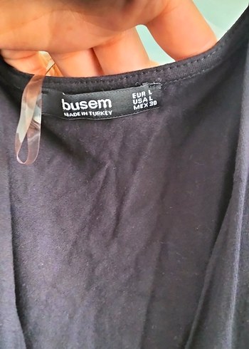 Siyah V Yakalı Drapeli Kadın Tulum - Görsel 6