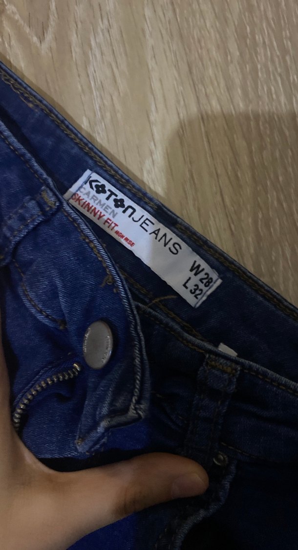 Lacivert Kadın Kot Pantolon - Görsel 2