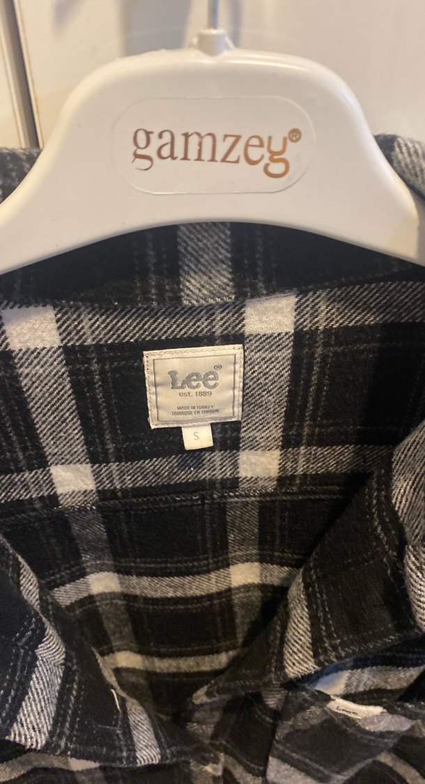 Kadın Gri Kareli Pamuklu Gömlek lee cooper - Görsel 2