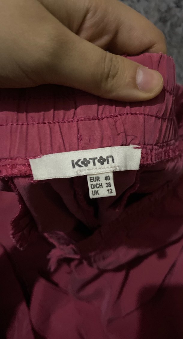 Bordo Kadın Kumaş Pantolon - Görsel 2