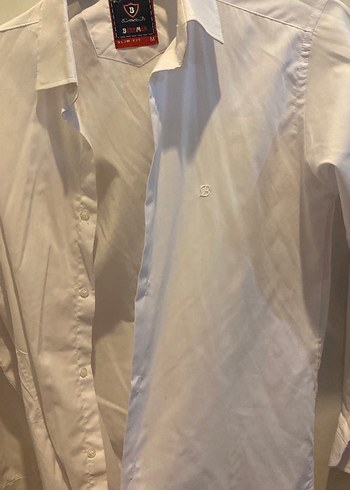 Beyaz Erkek Düğmeli Uzun Kollu Gömlek - Görsel 3