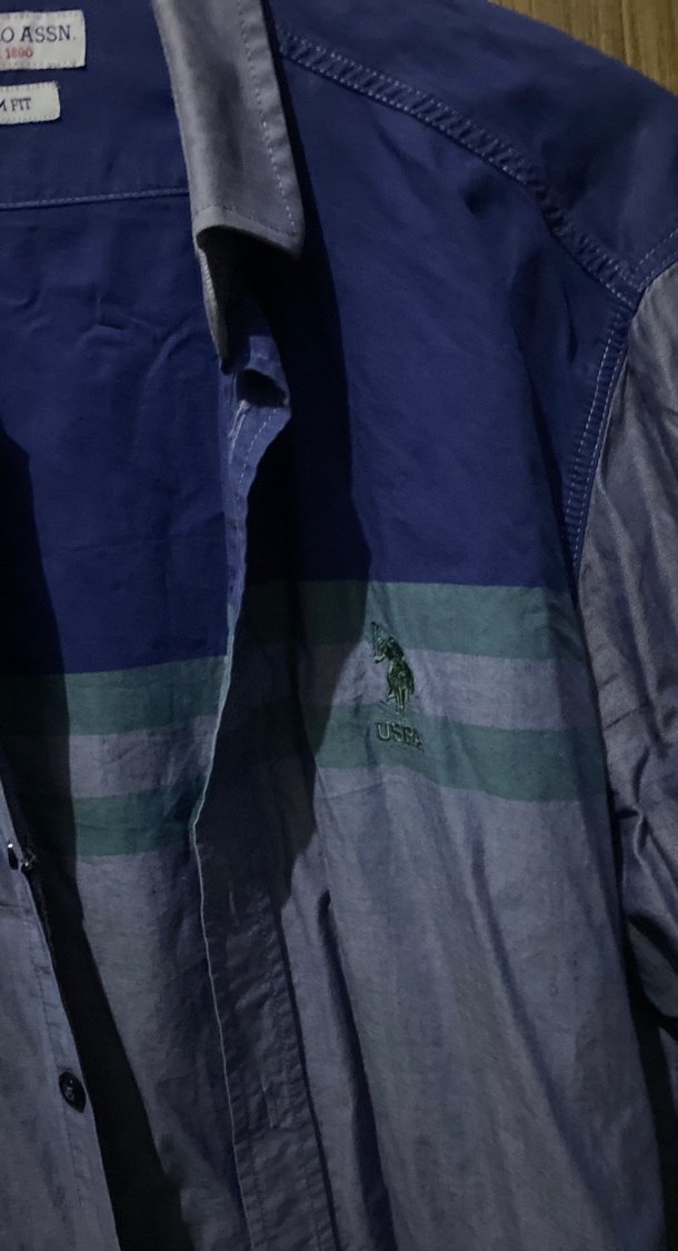 Gri Uzun Kollu Erkek Gömlek - Görsel 2