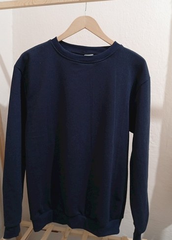 Diğer Lacivert Erkek Sweatshirt, Bisiklet Yaka, Rahat Kesim