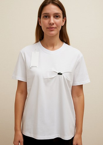 Lacoste Kadın Basic %100 Pamuk T-shirt