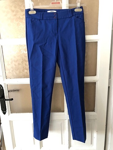 Koton indigo kumaş pantolon