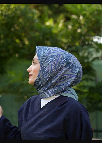 Dantelli Mor Kadın Soft Eşarp monoor marka - Görsel 12