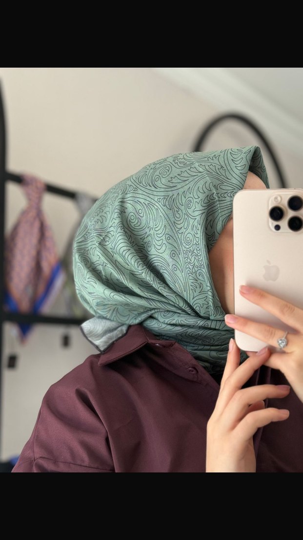 Dantelli Mor Kadın Soft Eşarp monoor marka - Görsel 4