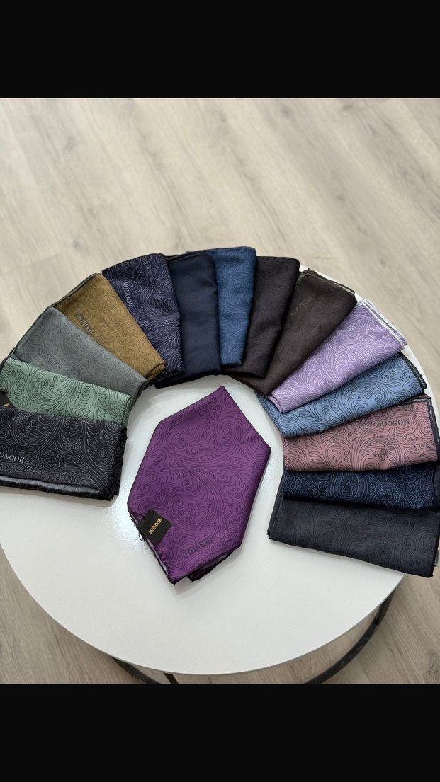 Dantelli Mor Kadın Soft Eşarp monoor marka - Görsel 3