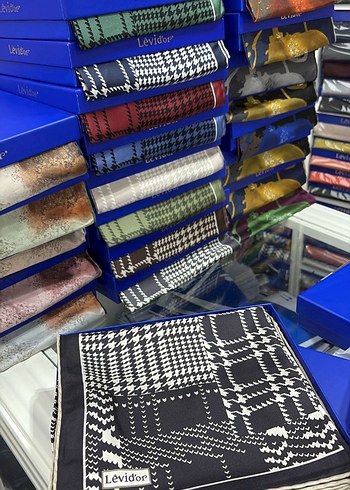 Levidor twill ipek esarp - Görsel 4