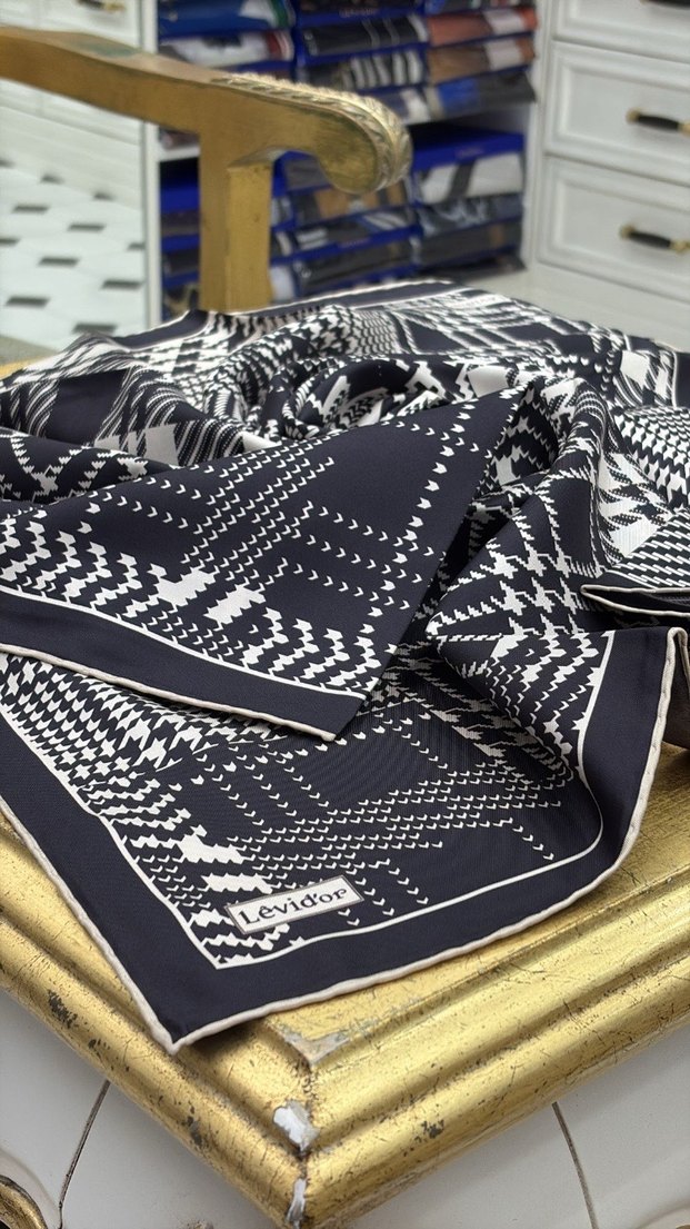 Levidor twill ipek esarp - Görsel 3