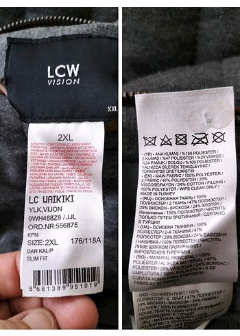 Çift taraflı erkek yelek - Görsel 3