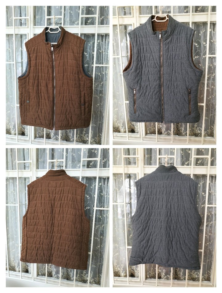 Çift taraflı erkek yelek - Görsel 2