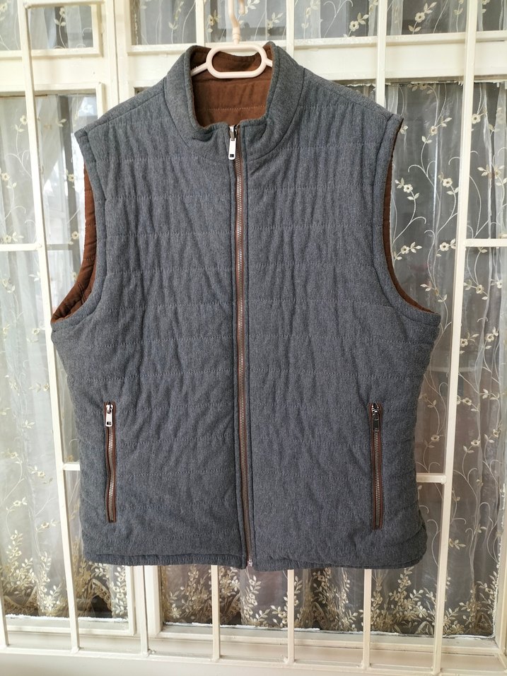 Çift taraflı erkek yelek - Görsel 5