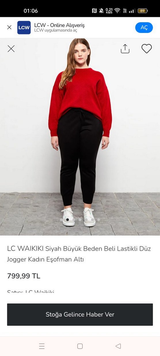 LCW bayan triko jogger. - Görsel 4