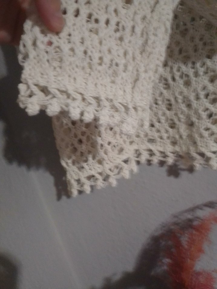 Bohem Tarz Örgü Kadın Beyaz Kazak - Görsel 5