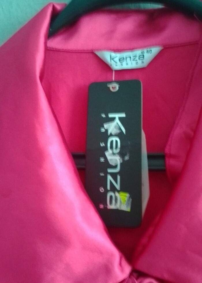 Bağlamalı saten gömlek  - Görsel 4