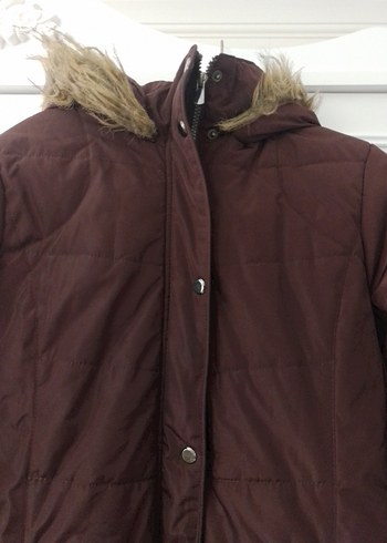 Kürklü Kahverengi Kadın Kışlık Mont - Görsel 2