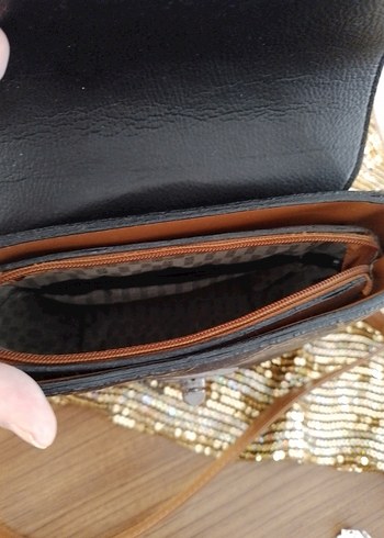 Kahverengi Deri Kadın Çanta - Görsel 3