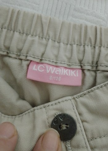 Düğmeli Nakış Detaylı Bej Kız Eteği - Görsel 3