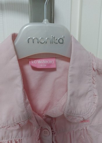 Düğmeli Pembe Keten Kadın Gömlek - Görsel 3