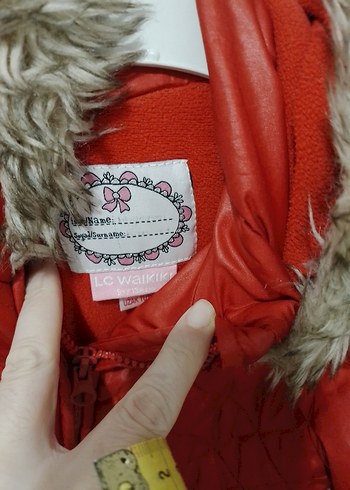 Kız Çocuk Parlak Kırmızı Fermuarlı Mont - Görsel 3