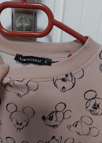 Pembe Baskılı  Midi Kadın tunik - Görsel 3