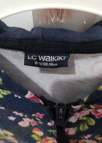 Çiçek Desenli Kapüşonlu Kız Sweatshirt - Görsel 4