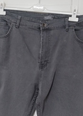 Gri Regular Fit Denim Erkek Pantolon - Görsel 2